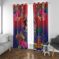 Haiti Toussaint Louverture Personalized Window Curtain Haitian Revolution 1804