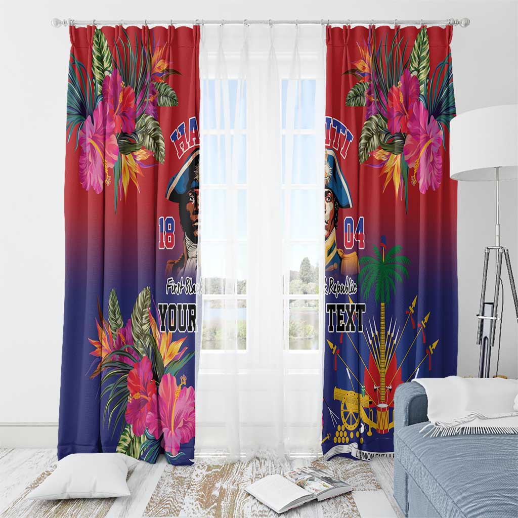 Haiti Toussaint Louverture Personalized Window Curtain Haitian Revolution 1804