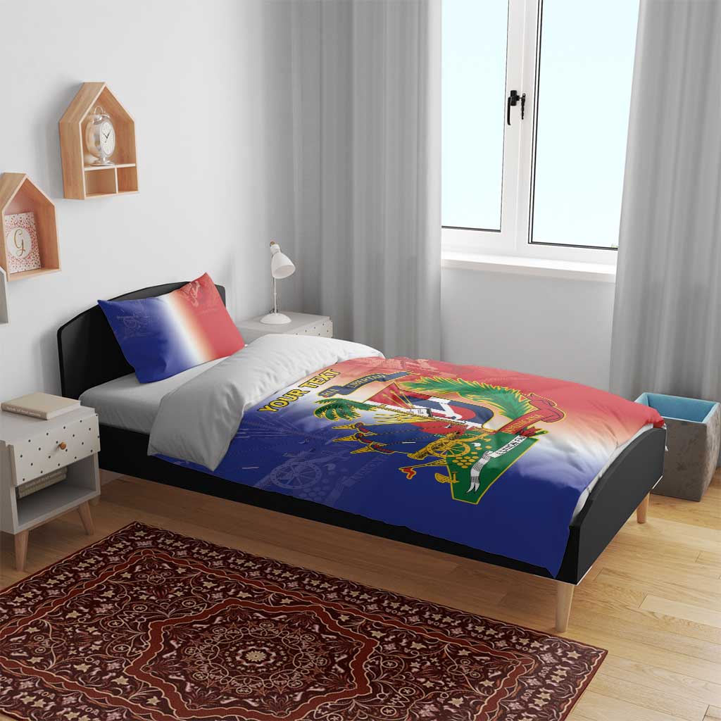 Hispaniola Personalized Bedding Set Dominican Republic Haiti Map