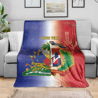 Hispaniola Personalized Blanket Dominican Republic Haiti Map