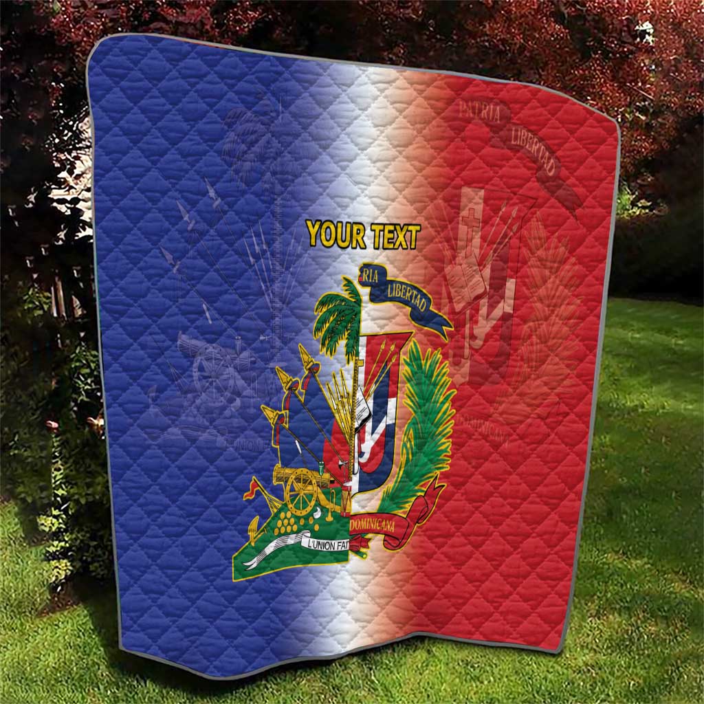 Hispaniola Personalized Quilt Dominican Republic Haiti Map