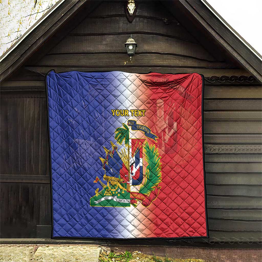 Hispaniola Personalized Quilt Dominican Republic Haiti Map