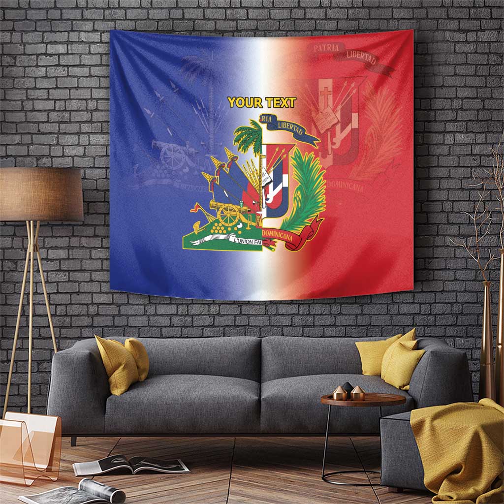 Hispaniola Personalized Tapestry Dominican Republic Haiti Map