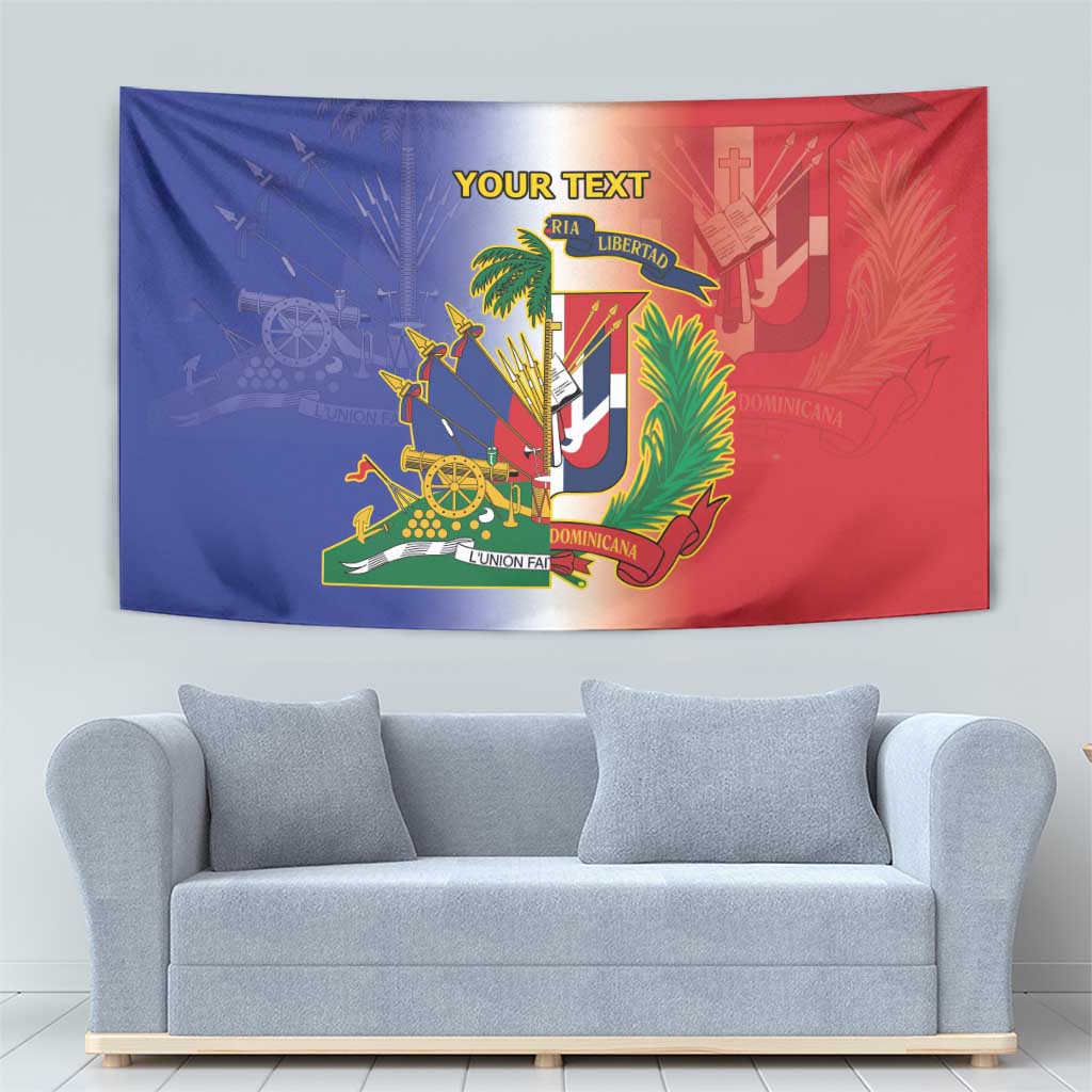 Hispaniola Personalized Tapestry Dominican Republic Haiti Map