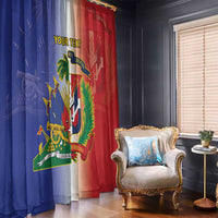 Hispaniola Personalized Window Curtain Dominican Republic Haiti Map