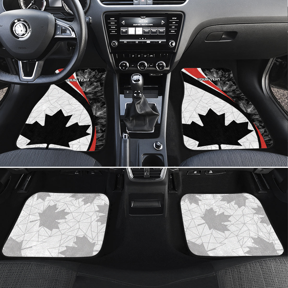 Personalized Canada Day Sine 1867 Car Mats With National Maple Leaf LT9 - Wonder Print Shop