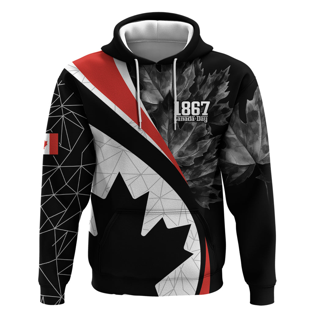 Personalized Canada Day Sine 1867 Hoodie With National Maple Leaf - Wonder Print Shop