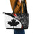 Personalized Canada Day Sine 1867 Leather Tote Bag With National Maple Leaf - Wonder Print Shop