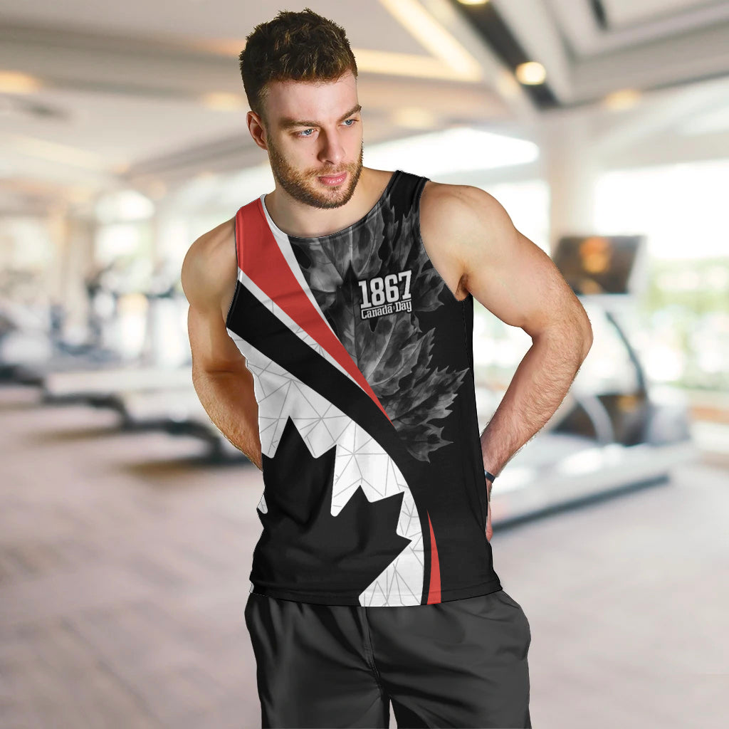 Personalized Canada Day Sine 1867 Men Tank Top With National Maple Leaf - Wonder Print Shop