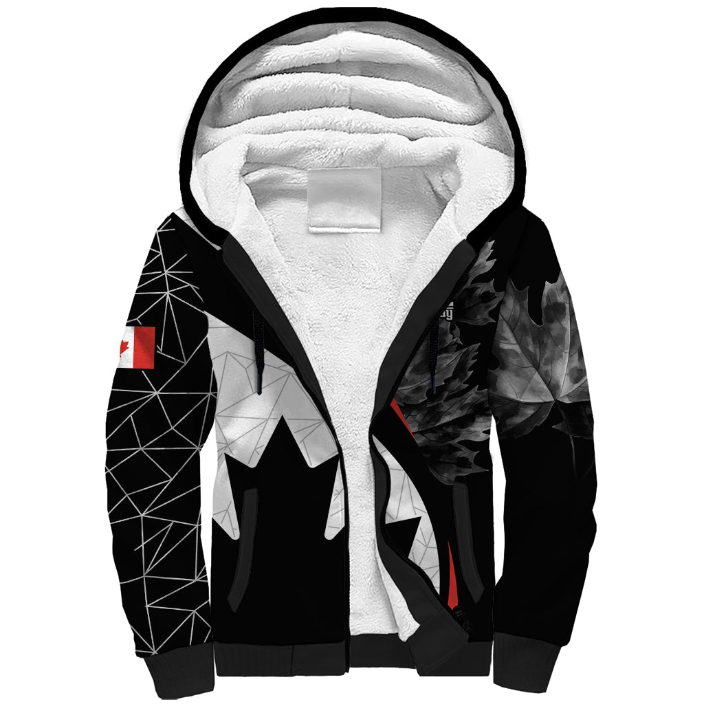 Personalized Canada Day Sine 1867 Sherpa Hoodie With National Maple Leaf