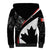 Personalized Canada Day Sine 1867 Sherpa Hoodie With National Maple Leaf