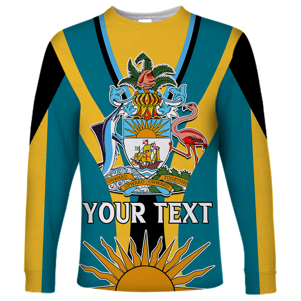 Custom Bahamas Atlantis Long Sleeve Shirt Independence Day - Wonder Print Shop