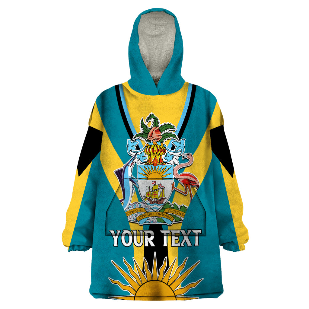 Custom Bahamas Atlantis Wearable Blanket Hoodie Independence Day - Wonder Print Shop