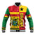 Ghana Baseball Jacket Republic Day - African Kitenge Style LT9 - Wonder Print Shop