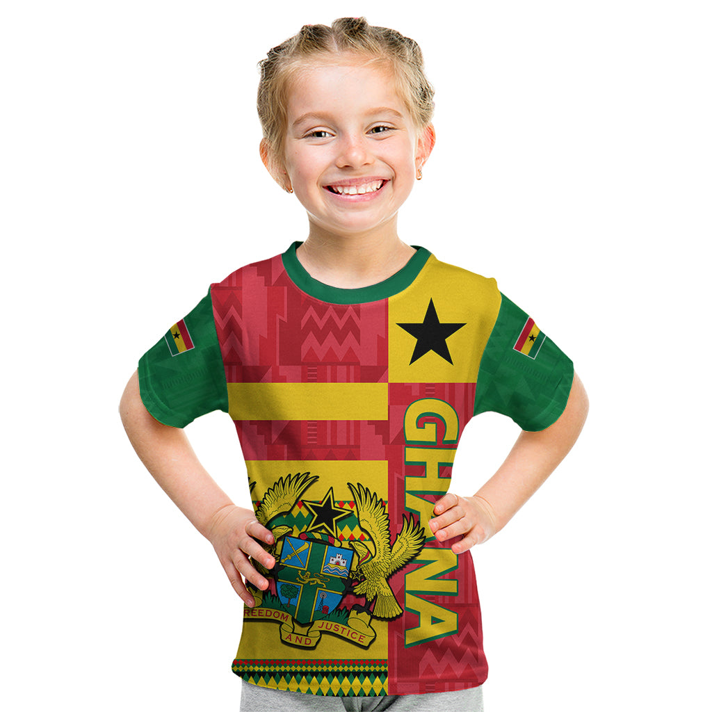 Ghana Kid T Shirt Republic Day - African Kitenge Style - Wonder Print Shop