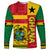 Ghana Long Sleeve Shirt Republic Day - African Kitenge Style - Wonder Print Shop