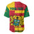 Custom Ghana Baseball Jersey Republic Day - African Kitenge Style LT9 - Wonder Print Shop