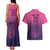 Custom Germany Football Couples Matching Tank Maxi Dress and Hawaiian Shirt Glowing Pink Line LT9 - Wonder Print Shop