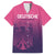 Custom Germany Football Family Matching Puletasi and Hawaiian Shirt Glowing Pink Line - Wonder Print Shop