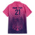 Custom Germany Football Family Matching Puletasi and Hawaiian Shirt Glowing Pink Line - Wonder Print Shop