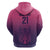 Custom Germany Football Hoodie Glowing Pink Line - Wonder Print Shop