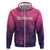 Custom Germany Football Hoodie Glowing Pink Line - Wonder Print Shop