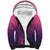 Custom Germany Football Sherpa Hoodie Glowing Pink Line