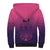 Custom Germany Football Sherpa Hoodie Glowing Pink Line