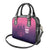 Custom Germany Football Shoulder Handbag Glowing Pink Line