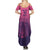 Custom Germany Football Summer Maxi Dress Glowing Pink Line