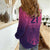 Custom Germany Football Women Casual Shirt Glowing Pink Line