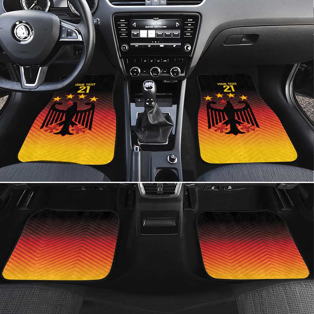 Custom Germany Football Car Mats Special Black Eagle Flag Style LT9 - Wonder Print Shop