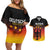 Custom Germany Football Couples Matching Off Shoulder Short Dress and Hawaiian Shirt Special Black Eagle Flag Style LT9 - Wonder Print Shop