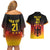 Custom Germany Football Couples Matching Off Shoulder Short Dress and Hawaiian Shirt Special Black Eagle Flag Style LT9 - Wonder Print Shop