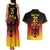 Custom Germany Football Couples Matching Tank Maxi Dress and Hawaiian Shirt Special Black Eagle Flag Style LT9 - Wonder Print Shop