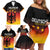 Custom Germany Football Family Matching Off Shoulder Short Dress and Hawaiian Shirt Special Black Eagle Flag Style LT9 - Wonder Print Shop