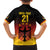 Custom Germany Football Family Matching Puletasi and Hawaiian Shirt Special Black Eagle Flag Style - Wonder Print Shop