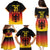 Custom Germany Football Family Matching Puletasi and Hawaiian Shirt Special Black Eagle Flag Style - Wonder Print Shop