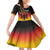 Custom Germany Football Family Matching Summer Maxi Dress and Hawaiian Shirt Special Black Eagle Flag Style - Wonder Print Shop