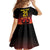 Custom Germany Football Kid Short Sleeve Dress Special Black Eagle Flag Style - Wonder Print Shop