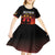 Custom Germany Football Kid Short Sleeve Dress Special Black Eagle Flag Style - Wonder Print Shop