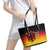 Custom Germany Football Leather Tote Bag Special Black Eagle Flag Style - Wonder Print Shop