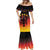 Custom Germany Football Mermaid Dress Special Black Eagle Flag Style - Wonder Print Shop