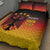 Custom Germany Football Quilt Bed Set Special Black Eagle Flag Style