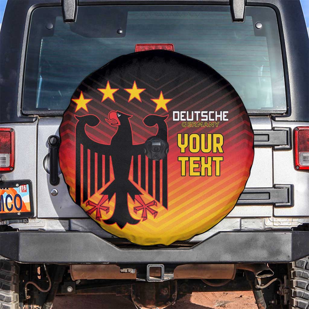 Custom Germany Football Spare Tire Cover Special Black Eagle Flag Style