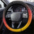 Germany Football Steering Wheel Cover Special Black Eagle Flag Style