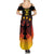 Custom Germany Football Summer Maxi Dress Special Black Eagle Flag Style