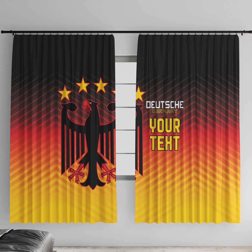 Custom Germany Football Window Curtain Special Black Eagle Flag Style