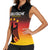 Custom Germany Football Women Sleeveless Polo Shirt Special Black Eagle Flag Style