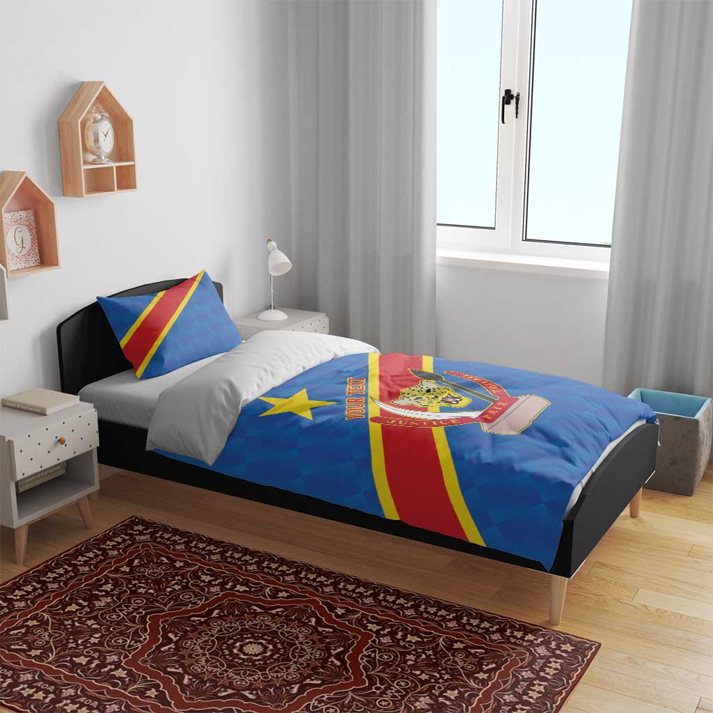Democratic Republic of the Congo Personalized Bedding Set Flag Style - Wonder Print Shop
